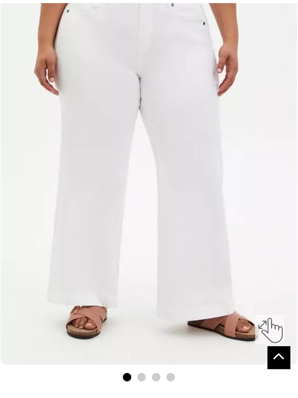 torrid White Perfect Wide-Leg High-Rise Vintage Stretch Pants 24R